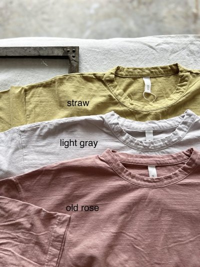画像7: prit 30/1リサイクルムラ糸天竺 7分袖ワイドＴシャツ
