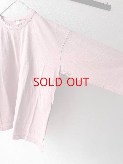 画像3: prit 30/1リサイクルムラ糸天竺 7分袖ワイドＴシャツ
