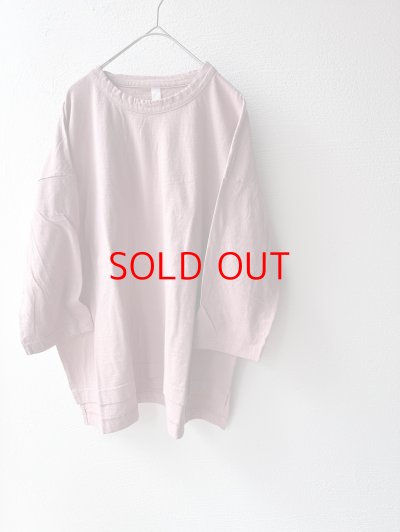 画像2: prit 30/1リサイクルムラ糸天竺 7分袖ワイドＴシャツ