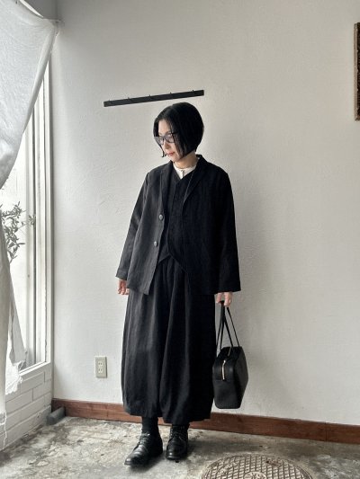 画像2: Luminaes コルトレイクリネン ロングジャケット