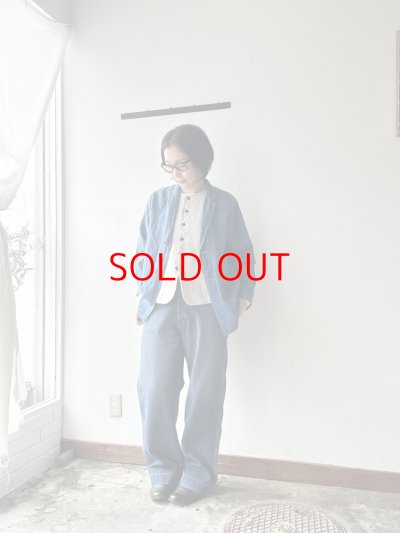 画像4: Luminaes 藍染リネンロングジャケット