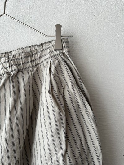画像5: prit コットンリネンウェザー近江晒加工 タックバギーパンツ