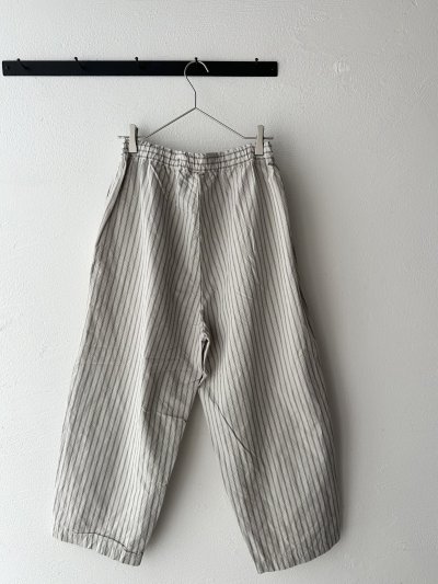 画像7: prit コットンリネンウェザー近江晒加工 タックバギーパンツ