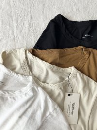 Veritecoeu 強撚天竺クルーネックTee 【クリックポスト（185円）発送可能】