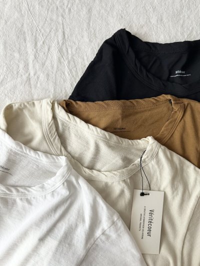 画像1: Veritecoeu 強撚天竺クルーネックTee 【クリックポスト（185円）発送可能】
