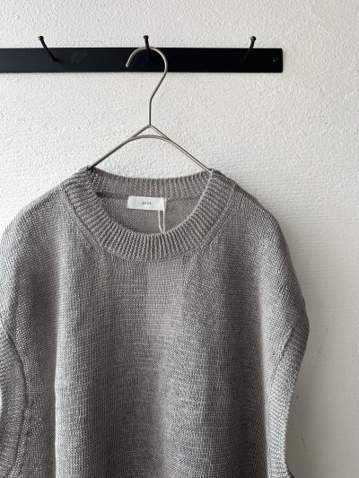 画像5: prit 2/24リネン7G天竺編み クルーネックベスト