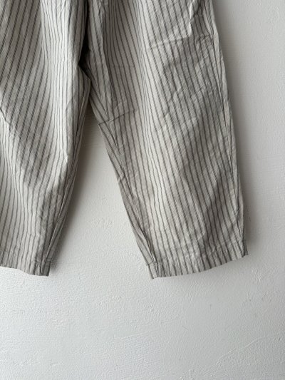 画像6: prit コットンリネンウェザー近江晒加工 タックバギーパンツ