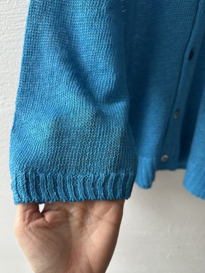 画像9: prit 2/24リネン7G天竺編み 2way7分袖ワイドカーディガン