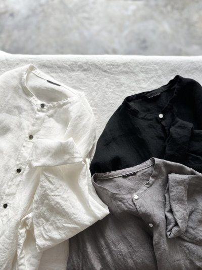 画像15: Luminaes 1/60手染めリネン ロングシャツ 【unisex】