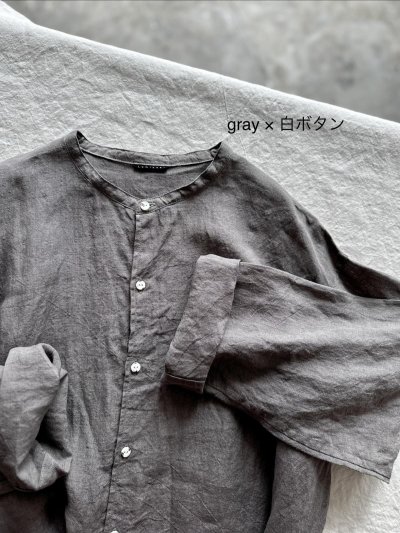 画像10: Luminaes 1/60手染めリネン ロングシャツ 【unisex】