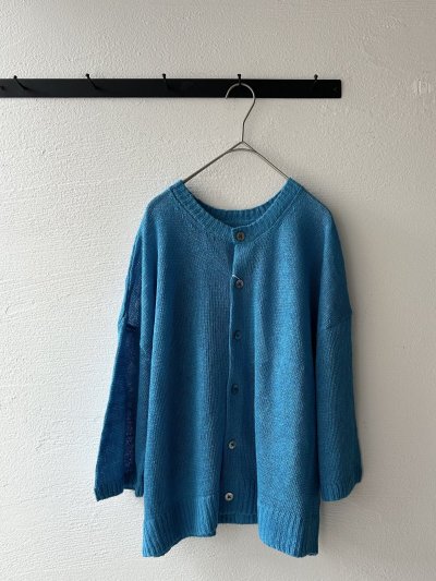 画像5: prit 2/24リネン7G天竺編み 2way7分袖ワイドカーディガン