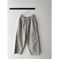 prit コットンリネンウェザー近江晒加工 タックバギーパンツ