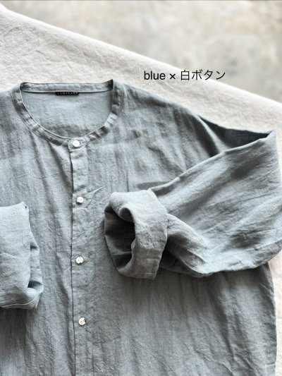 画像6: Luminaes 1/60手染めリネン ロングシャツ 【unisex】