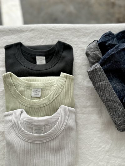 画像1: 【新色入荷】nouvelles du paradis コットンテレコ プチクルー【クリックポスト発送可】