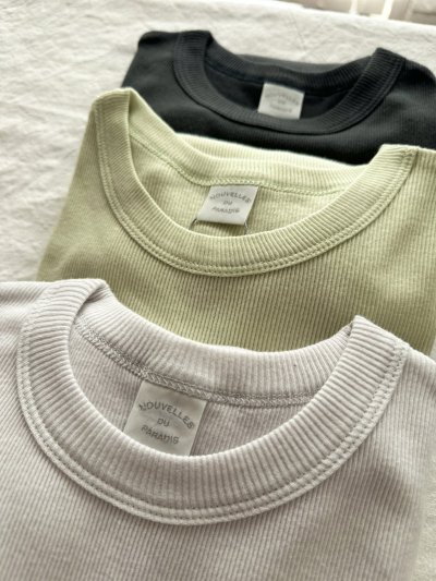 画像2: 【新色入荷】nouvelles du paradis コットンテレコ プチクルー【クリックポスト発送可】