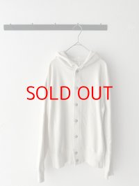 grin コーマ裏毛 フードカーディガン