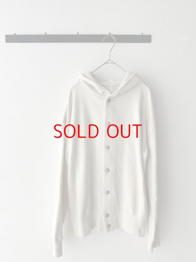 画像1: grin コーマ裏毛 フードカーディガン