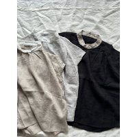 prit 60/1フレンチリネンキャンバス クレリックスリーブレスプルオーバー