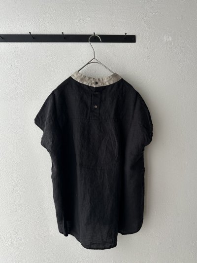 画像6: prit 60/1フレンチリネンキャンバス クレリックスリーブレスプルオーバー