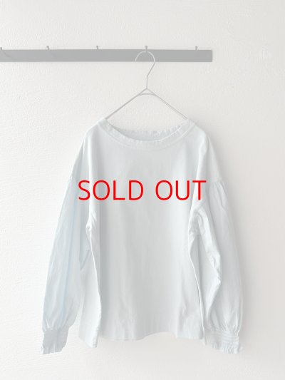 画像1: grin 40/2天竺×布帛 シャーリングPO