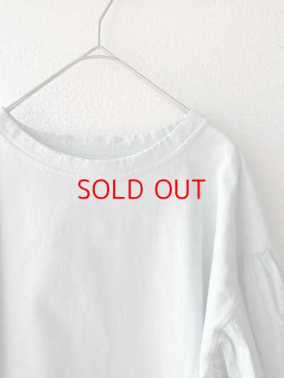 画像2: grin 40/2天竺×布帛 シャーリングPO