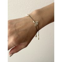 Vlas Blomme Clover Slide ブレスレット