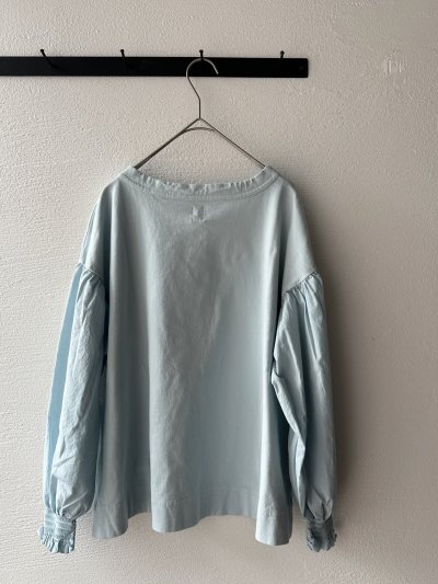 画像6: grin 40/2天竺×布帛 シャーリングPO