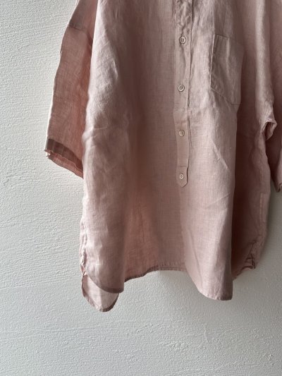 画像6: prit 60/1フレンチリネン 5分袖レギュラーカラーシャツ