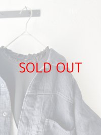 *sale40%off* grin 40/2天竺 × 布帛 フリルPO【クリックポスト（185円）発送可能】