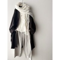 prit コットンリネンウェザー近江晒加工 タックバギーパンツ