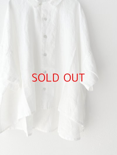 画像4: grin 40リネンスクエア6分袖シャツ