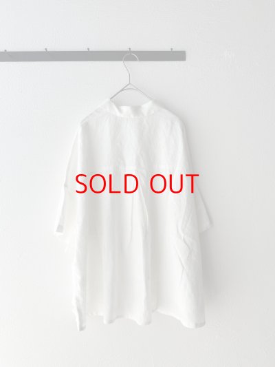 画像5: grin 40リネンスクエア6分袖シャツ