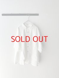 grin 40リネンスクエア6分袖シャツ