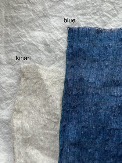 画像2: prit リネンコットン強撚ランダムボーダーストール【クリックポスト（185円）発送可能】