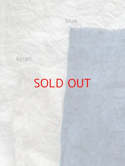 画像2: *sale30%off* prit リネンコットン強撚ランダムボーダーストール【クリックポスト（185円）発送可能】