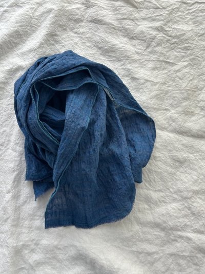 画像6: prit リネンコットン強撚ランダムボーダーストール【クリックポスト（185円）発送可能】