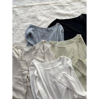 nouvelles du paradis ソフトフライス 長袖クルーネック 【クリックポスト（185円）発送可能】