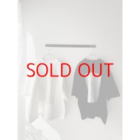 prit 17/1空紡天竺×40/1リネン箔プリント 5分袖フレームＴシャツ