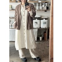 Luminaes 60コルトレイクリネン シャツワンピース