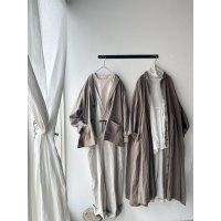 Luminaes コルトレイクリネン タックワンピース