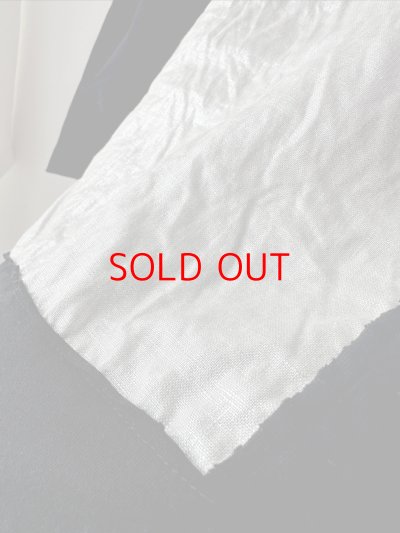 画像6: prit 17/1空紡天竺×40/1リネン箔プリント 5分袖フレームＴシャツ