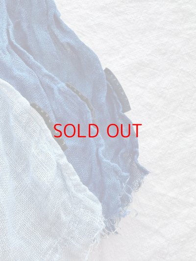 画像3: Luminaes×ちずぶるー　藍染めリネンガーゼストール