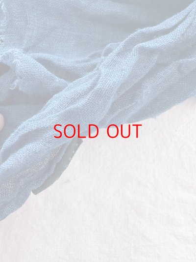 画像10: Luminaes×ちずぶるー　藍染めリネンガーゼストール