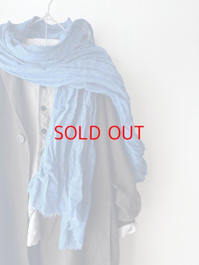 画像11: Luminaes×ちずぶるー　藍染めリネンガーゼストール