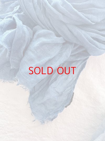 画像8: Luminaes×ちずぶるー　藍染めリネンガーゼストール