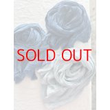 Luminaes×ちずぶるー　藍染めリネンガーゼストール