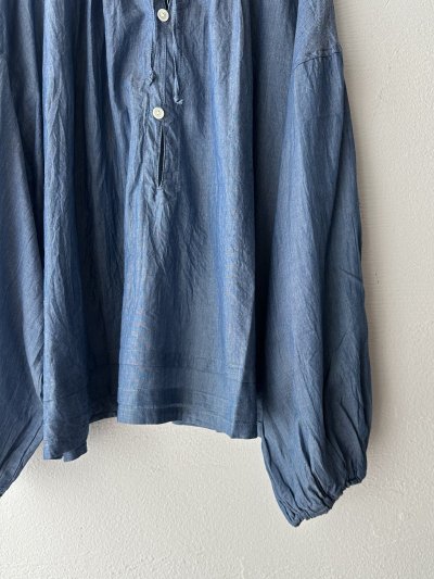 画像6: grin INDIAデニムボイル スキッパープルオーバー