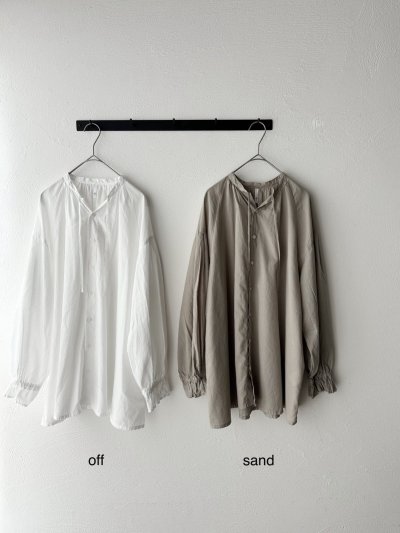 画像4: grin 100/2ボイル ラグランスモックシャツ