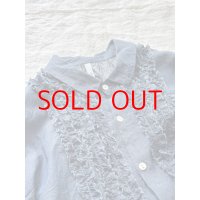 grin INDIAデニムボイル 三角フリルシャツ