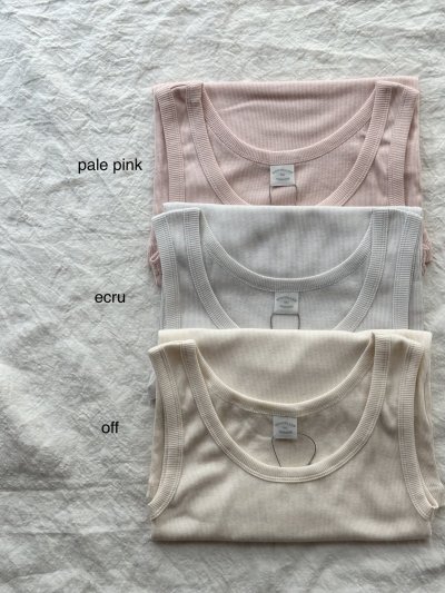 画像4: nouvelles du paradis コットンテレコ タンクトップ【クリックポスト発送可】